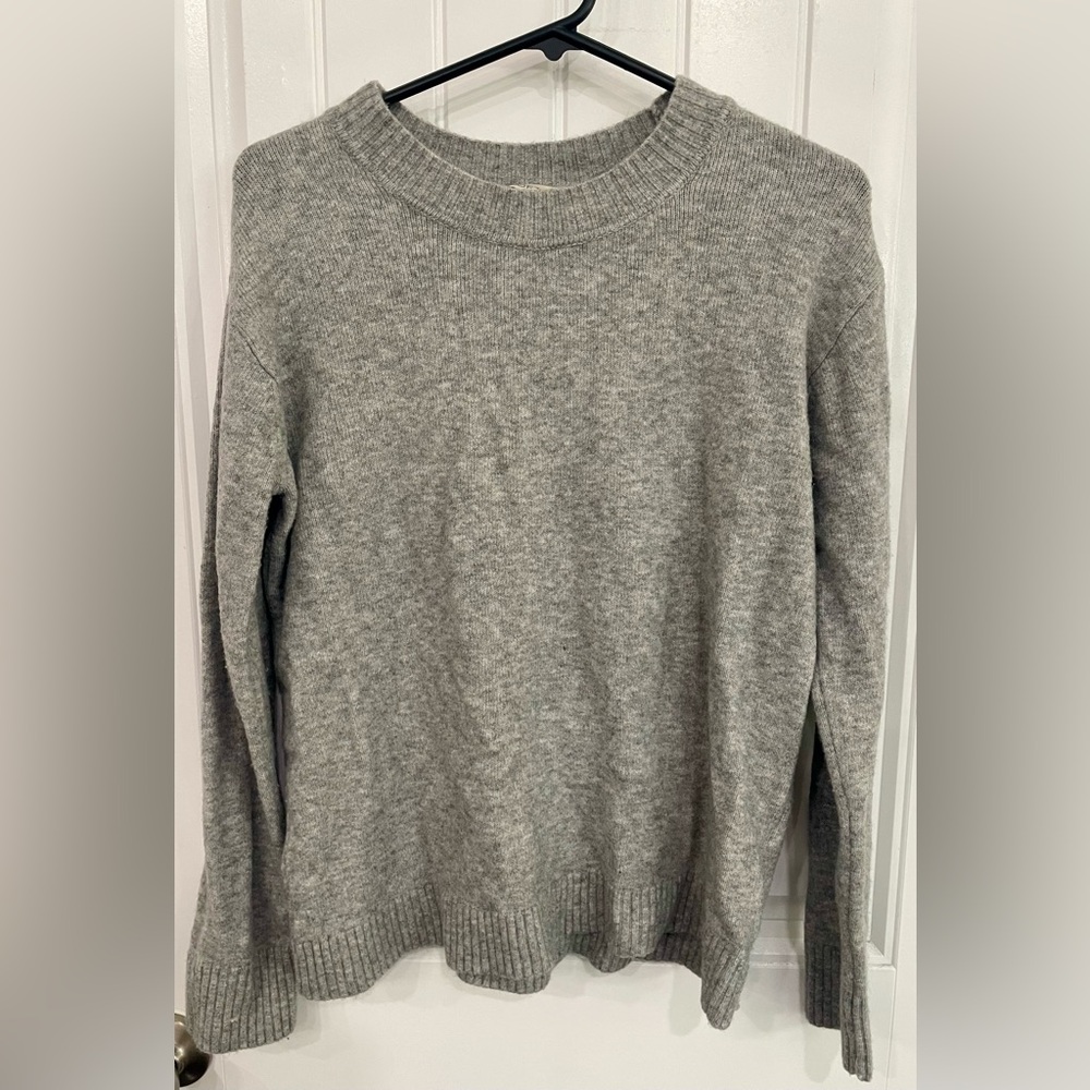 Cozy Gray Knit Sweater by Loft